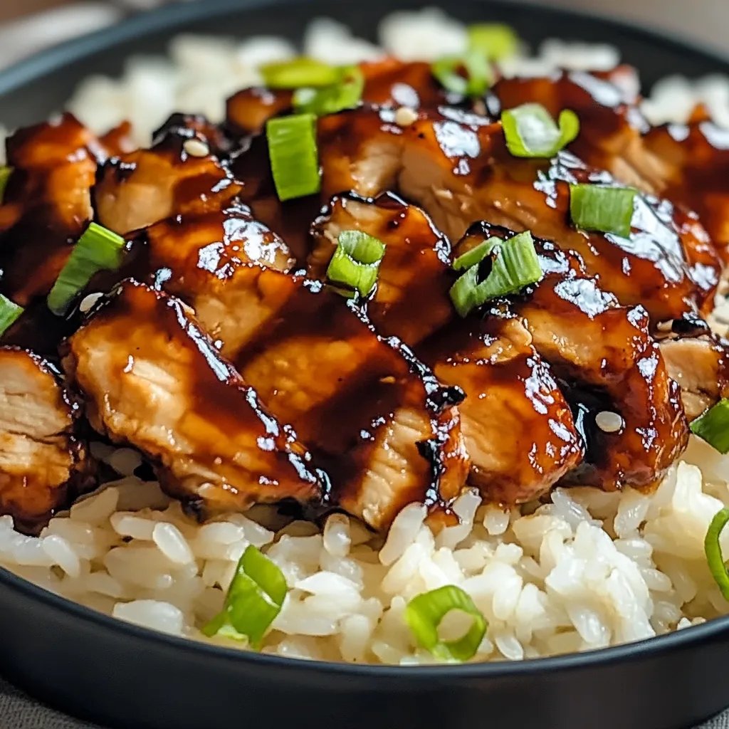 Quick & Healthy Honey BBQ Chicken Rice