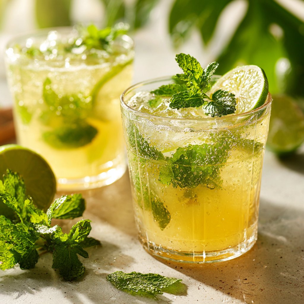 Spring Drinks With Mint And Lime