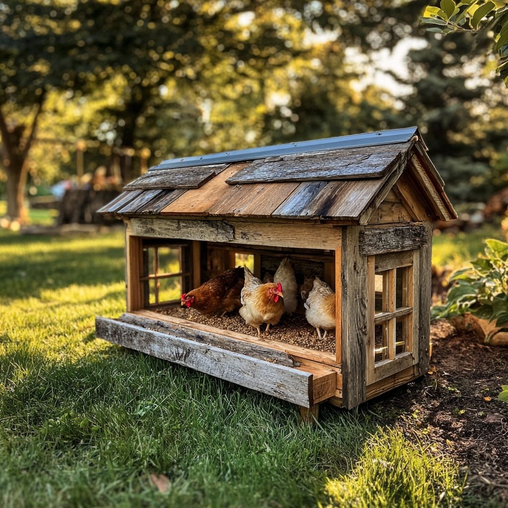 DIY Chicken Run With Roof