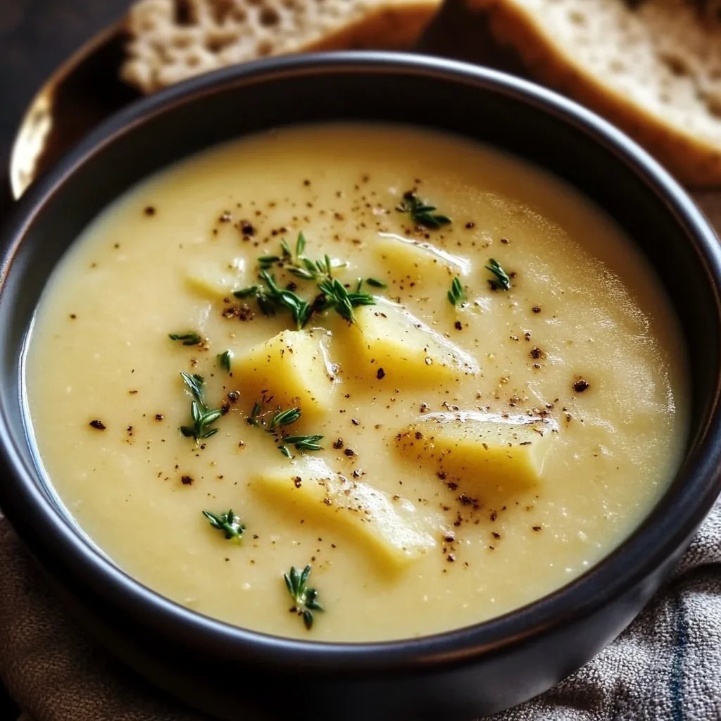 Cheddar Garlic Herb Potato Soup