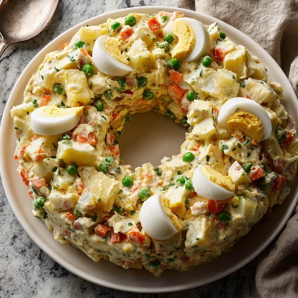 Olivier Salad Wreatg