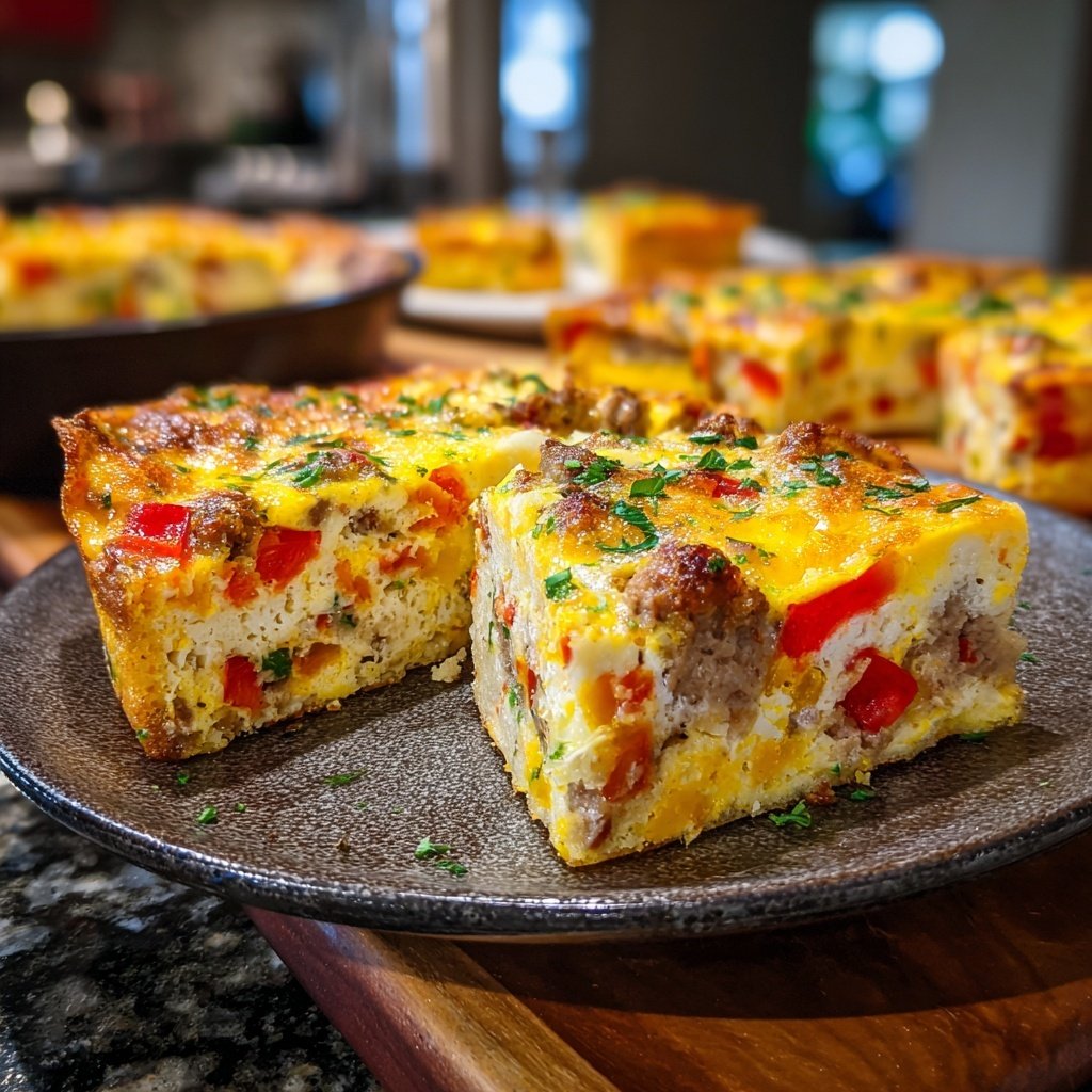 Breakfast Egg And Sausage Bake