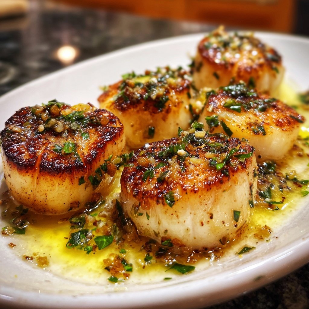 Restaurant Style Seared Scallops