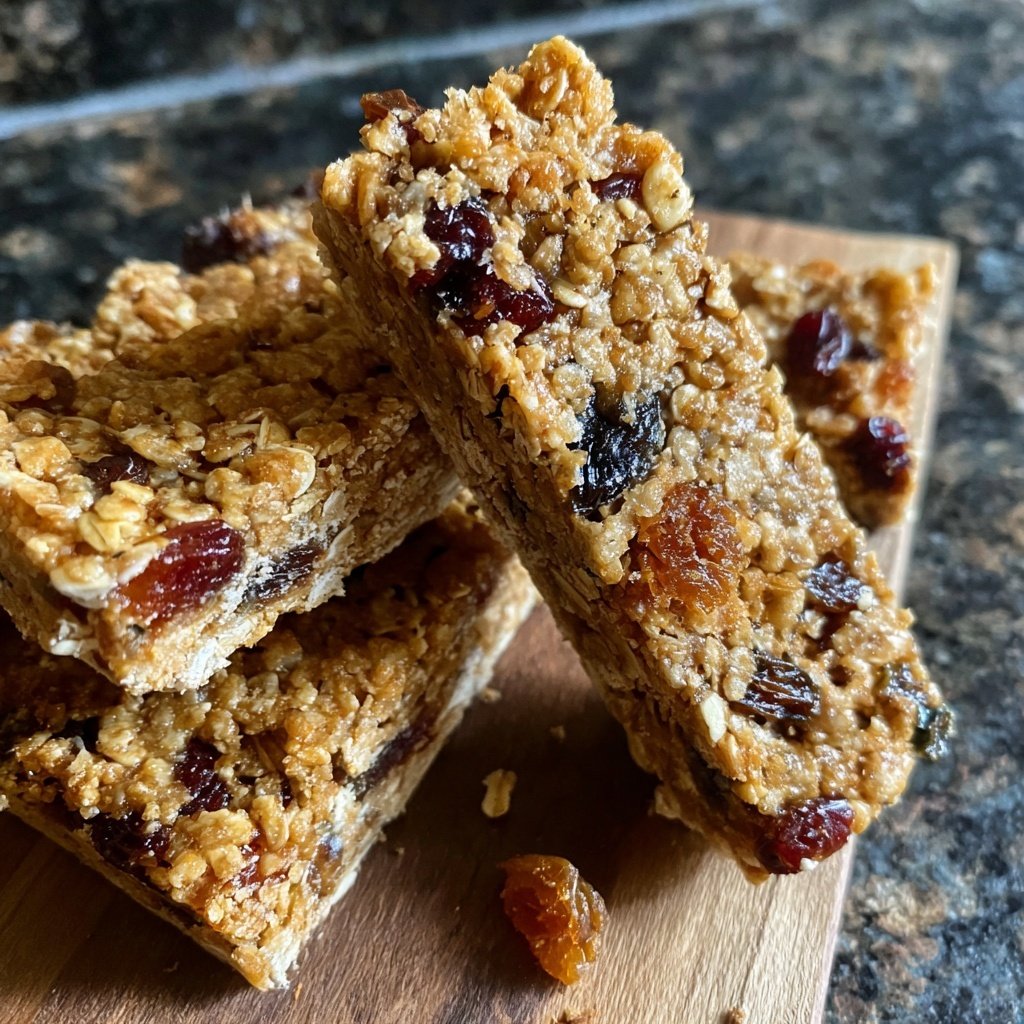 Healthy Snack No Bake Granola Bars