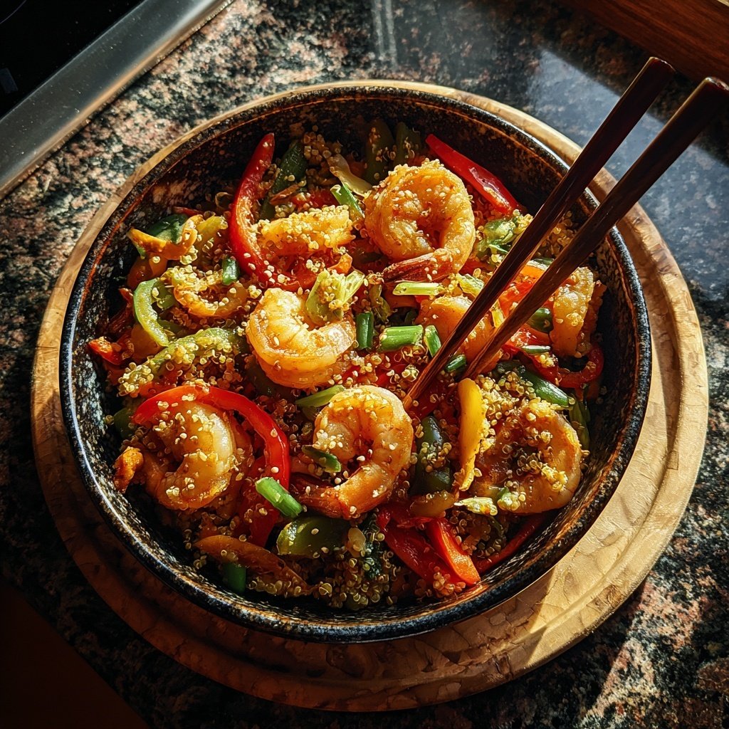 High Protein Shrimp Dinner Bowl