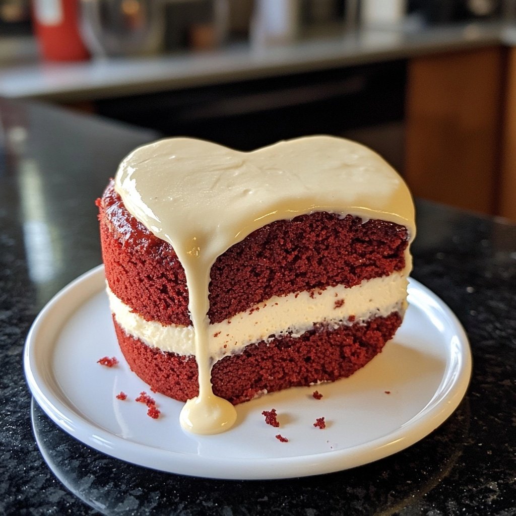 Mini Heart Cake with Red Velvet